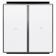 Клавиша для механизма выключателя жалюзи 8144 и 8144.1 ABB Sky, альпийский белый (8544 BL)