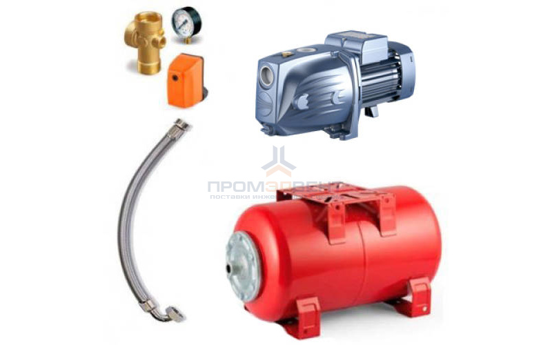 Насосная станция Pedrollo HYDROFRESH JSWm 1A-50 CL - 0,55кВт (Qmax 60 л/мин, 1x230В, с/х)