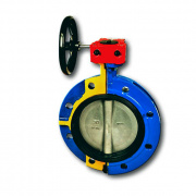 Затвор дисковый поворотный Zetkama 499 A - Ду125 (PN16, Tmax 110°C, ручка-рычаг, диск. нерж сталь)