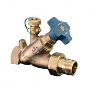 Клапан балансировочный Oventrop Aquastrom KFR - 1/2" (ВР/НГ, PN16, Tmax 120°C, со спускным краном)