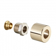 Набор присоединительный со стяжным кольцом Oventrop E - 1/2" для медной трубы D16 мм (цвет золотой)