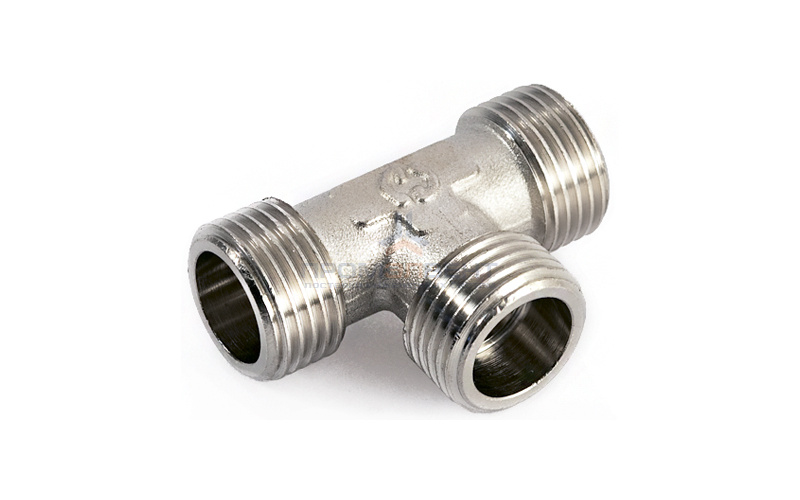 Тройник латунный резьбовой равнопроходный STOUT (НР) - 3/4