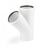 Тройник с отводом на 45° REHAU RAUPIANO PLUS - 200 (для системы внутренней канализации)