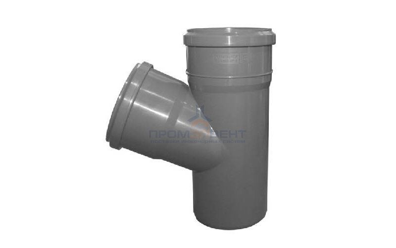 Тройник с отводом на 67° СИНИКОН Standart - 50 (для системы внутренней канализации)