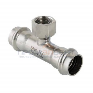 Тройник с переходом на внутреннюю резьбу VALTEC VTi.932 - 35 x 1"1/4 (пресс, для труб из нерж.стали)