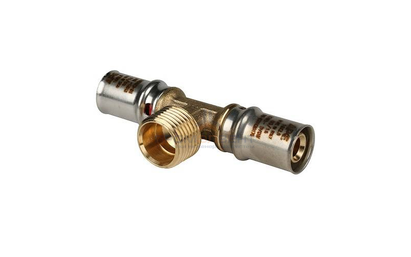 Тройник с переходом на наружную резьбу STOUT - 16 x 1/2