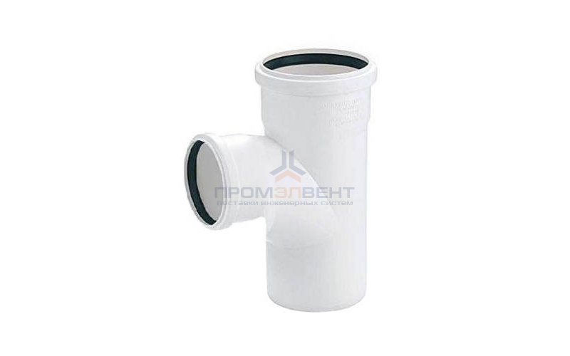 Тройник с уменьшенным отводом на 87° REHAU RAUPIANO PLUS - 90 x 75 (для внутренней канализации)