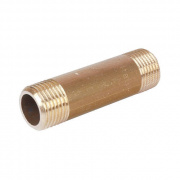 Удлинитель резьбовой STOUT - 1"1/4 длина 70 мм (НР/НР, латунь без покрытия)