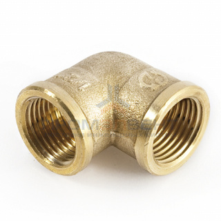Отвод 90° латунный резьбовой равнопроходный STOUT (ВР/ВР) - 2"1/2