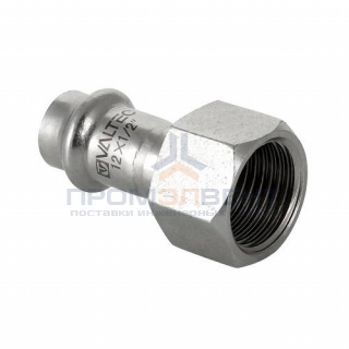 Переход на внутреннюю резьбу VALTEC VTi.902 - 28 x 3/4" (прессовой, для труб из нержавеющей стали)