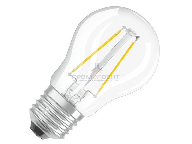 Лампа филаментная светодиодная шарик Osram LED PCL P40D 5W 827 230V CL E27 DIM 470lm Filament