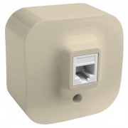 Розетка телефонная Legrand Quteo RJ11 слоновая кость [уп 20шт]