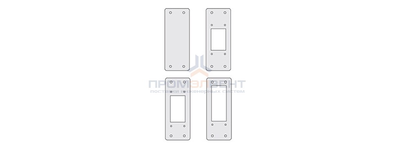 Заглушки для пром. панелей, переходник 24/16, 1 упаковка - 4шт.