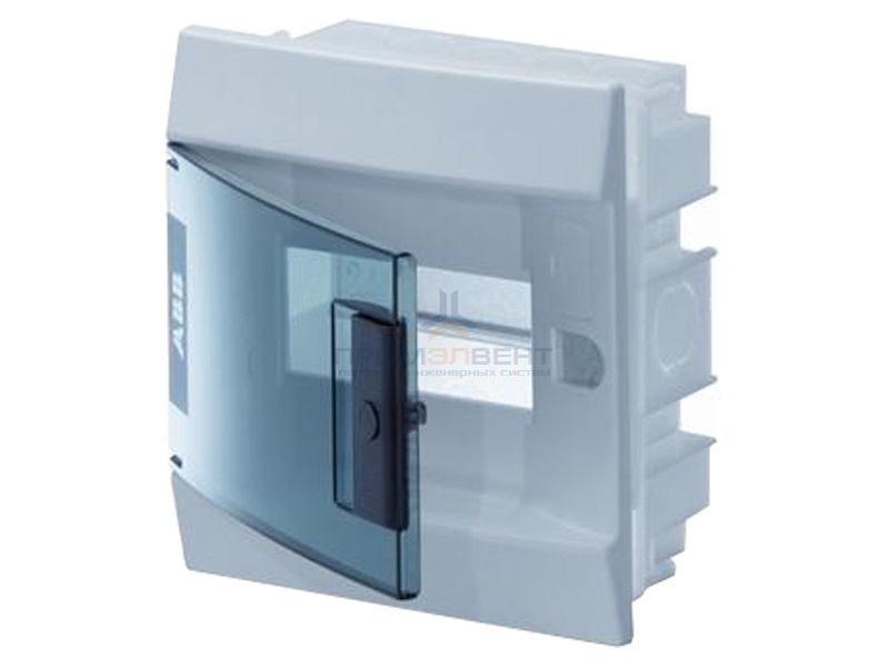 Бокс в нишу ABB Mistral41 6М зеленая дверь без клеммного блока