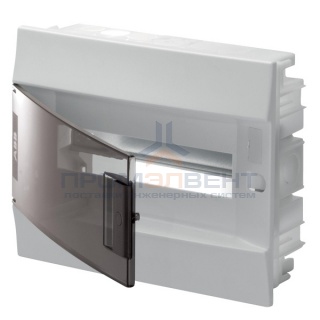 Бокс в нишу ABB Mistral41 12М прозрачная дверь c клеммным блоком