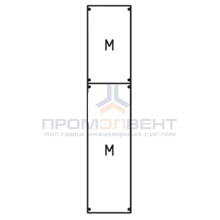 Панель с монтажной платой 1ряд/7 реек